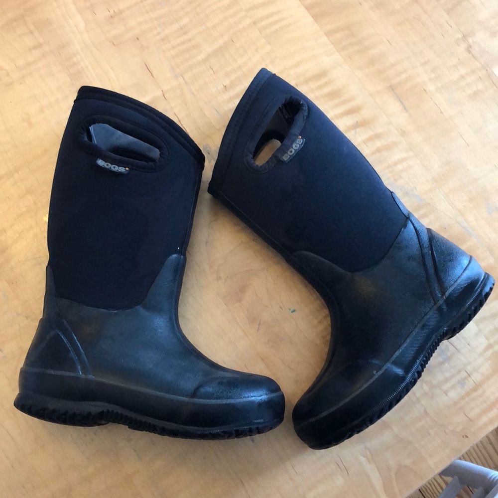 Black Bogs High Snow Boots, Size 13